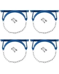 Qwork Steel Wall-mounted Gas Cylinder Bracket 4 Pack W/ Adjustable Chains Screws. Fixed Price $67.50.