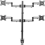 Quad Monitor 17 32 Inch Led Lcd Clp-on Desk Mount, Heavy Duty. Fixed Price $149.99.