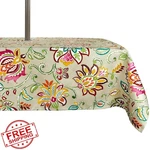 Colorbird Vinyl Tablecloths For Rectangle Tables, 60 84 Inch Patio Tablecloth.... Fixed Price $34.99.