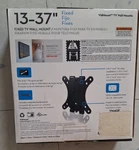 Interion Fixedtv Wall Mount For 13-37" Tvs, 40LBS Max, Brand New Retail Box. Fixed Price $9.00.
