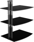 Dvd Floating Shelf, Glass Tv Wall Mount With. Fixed Price $29.99.