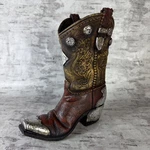 Burton & Boots And Spurs Western Cowboy Vase For Home Decor. Fixed Price $29.99.