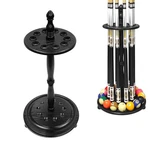 Pool Holder Billiard Cue Rack Holds 10 Sticks Floor Stand Black. Fixed Price $51.03.