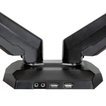 Startech Dual Monitor Mount W/ Built-in 2-PORT Usb And Audio Pass-through. Fixed Price $259.57.