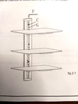 Wali Floating Wall Mounted Shelf System With 3 Tempered Glass Shelves. Fixed Price $59.99.