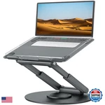 Tounee Telescopic Laptop Stand For Desk 360 Swivel Base Sit Height. Fixed Price $79.98.