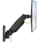 Black Gas Spring Single Monitor Wall Mount Fits 2732 Inch 19.8 Lbs GSWM001S. Fixed Price $56.43.