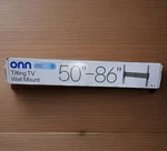 Onn. Tilting Wall Mount For 50" To 86" Tv's, Up 12. Fixed Price $5.00.