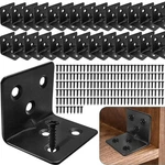28 Black Corner Brackets + 168 Stainless Steel Screws, Heavy Duty Angle Bra.... Fixed Price $30.46.