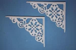 1-WHITE Shelf Bracket,flower Design,americana Home Decorcorbels,kitchen. Fixed Price $29.10.