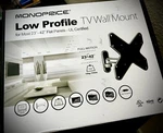 Full Motion 23 To 42-INCH Flat Panel Tv Wall Mount Monoprice Low Profile. Fixed Price $24.99.