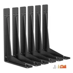 Neodrop 6-PACK 6" Heavy Duty Metal Shelf Brackets Wall Support 600 Lbs. Fixed Price $90.78.