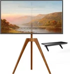 Putorsen Premium Wood Easel Tv Stand, Adjustable Tripod 45-65 Inch, Walnut. Fixed Price $175.10.