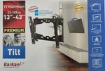 Barkan 13-43 Inch Tilt Tv Wall Mount Holds 88LBS Auto Locking Safety Mechanism. Fixed Price $7.72.