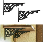 Cast Iron Shelf Brackets (set Of 2) 10.5 Cm X 15.5 (4 6 In) Victoria. Fixed Price $37.99.