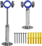 2PCS 304 Stainless Steel Wall Mount Ceiling Pipe Supports, Adjustable. Fixed Price $36.99.