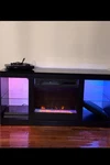 Bestier Modern Electric Fireplace Stand For Up To 55", With Led. Fixed Price $100.00.