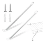 Pack 12 Inch Wire Shelf Brackets,white Closet Support With Anchors .... Fixed Price $17.09.