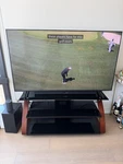 Z-line Designs Baltic 3-IN-1 Tv Stand Glass Shelves Espresso Mount For Up To 72. Fixed Price $190.00.