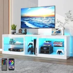63" Modern High Gloss Led Tv Stands, Entertainment Center For 55/65/70". Fixed Price $179.99.