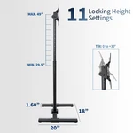 Vivo Tv Display 13" To 50" Floor Stand, Height Adjustable Mount For Flat Screen. Fixed Price $49.99.
