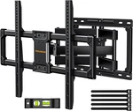 Perlegear Listed Full Motion Tv Wall Mount For Most 37 82 Inch Flat Curved. Fixed Price $71.51.