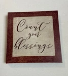 Count Your Blessings Canvas Christian Wall Art Framed Picture 10 By. Fixed Price $42.00.