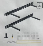2PCS Floating Shelf Hardware Heavy Duty Hidden Brackets Support Wall Mount. Fixed Price $59.99.