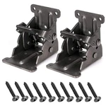 Mdluu Table Leg Folding Brackets, Foldable Hinge Hardware, Pack Of 2, Bronze. Fixed Price $16.10.
