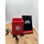 Ncaa Wireless Phone Charging Stand & Desktop Organizer, Alabama Crimson Tide Red. Fixed Price $14.57.