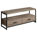 Monarch Specialties Tiers 2-DRAWER Modern Metal Tv Stand In Natural. Fixed Price $209.94.