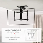 Vivo Black Electric Swivel Flip Down Ceiling Tv Mount For 32" To 70" Screen. Fixed Price $349.99.