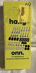Hang Onn. Tv Wall Mount 69 Pcs Hardware Replacement Kit. Fixed Price $18.35.