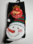 New Women's Shine Holiday Socks Fits Shoe Size 5-10 Snowman Rainbow. Fixed Price $5.95.