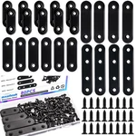 Mxuteuk 86PCS Straight Flat Bracket,stainless Steel BLACK-36/46/56/76MM. Fixed Price $16.81.