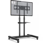 Tavr Furniture Mobile Tv Stand Rolling Cart Floor With Mount On Lock.... Fixed Price $118.46.