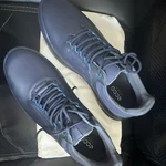 Ecco Men's Golf Shoes Leather Navy Blue Gray Rubber Cleats Breathable. Fixed Price $85.00.