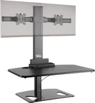 Ergotech Freedom Stand Dual Monitor Adjustable Desk 30" Vesa Compatible. Fixed Price $149.99.