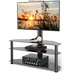 Glass Floor Stand With Swivel Mount For 32-70 Inch Flat Screen. Fixed Price $104.99.