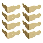 Tiazza 8PCS Pure Brass Box Corner Protector 1.97"X0.91"/50X23MM, Gold. Fixed Price $19.31.