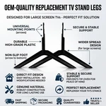Samsung Oem Stand Base Legs (noscrew) For 82" Tv's, QN82Q60TAFXZA, QN82Q6DTAFXZA. Fixed Price $54.75.