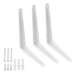 Hordion 12 Pack White Shelf Brackets Inch, Heavy Duty Right 8" X 6". Fixed Price $22.77.