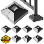 Ajovw 8PK 1" Aluminum Post Base Cover Black Stair Balcony Railing. Fixed Price $247.99.