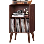 Lerliuo Record Player Stand, Walnut Turntable Holds Up To 160 Albums,. Fixed Price $161.98.