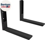 Wall-mounted Microwave Oven Brackets Universal Fit, Heavy-duty Black Steel. Fixed Price $53.71.