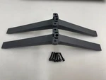 Lg 70UQ7070ZUD Tv Stand Base Legs Grey 70/75/86UQ90, MEZ69071708, MAM660025. Fixed Price $89.99.