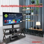 60 Swivel Corner Floor Tv Stand With Mount For 32-65 In Tempered Glass Shelves. Fixed Price $195.03.