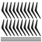 Icool 20 Pack 8 X 6 Inch Floating Shelf Bracket, Wall Corner Brace Joint Angl.... Fixed Price $32.85.