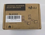 Wali Universal Soundbar Wall Mount Bracket SLK202 Black 33LBS Center Channel Nib. Fixed Price $15.00.