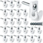 Wire Shelf Wall Clips With Screws 24/48 Pack Closet Support Brackets White. Fixed Price $16.57.